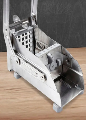 Картоплерізка ручна Potato Chipper NJ 117 для нарізання картоплі фрі скибочками слайсер металева 2 насадки VTech (322317374)