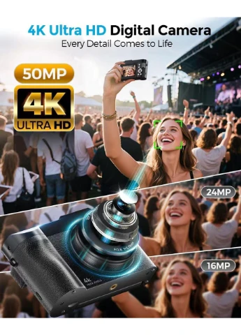 Цифровая камера Ploomen 4K 50MP No Brand (382971714)
