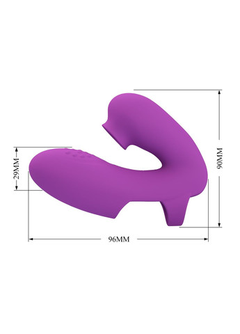 Вибратор на палец со стимуляцией клитора Super Finger ATHENA 7 режимов, Pretty Love (372511171)