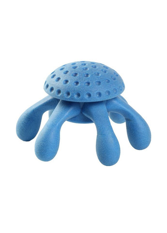 Игрушка для собак Осьминог 12 см, голубая, термопластичная резина. Kiwi Walker (292257750)