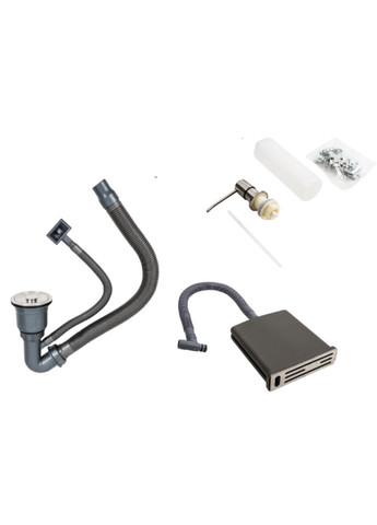 Кухонна мийка нержавійка 60х50 Handmade з підставкою для ножів (сифон круглий, 3,0/0,8) Platinum (336938391)