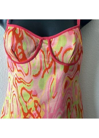 Помаранчева сукня жіноча міні pink and orange knit dress Zara