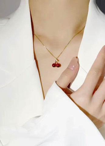 Жіночий ланцюжок з кулоном вишеньки Fashion Jewelry (333035662)
