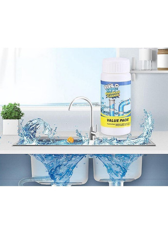 Комплект засобів для очищення труб та усунення засорів Wild Tornado Sink & Drain Cleaner 3 шт (2104618738) No Brand (365750943)