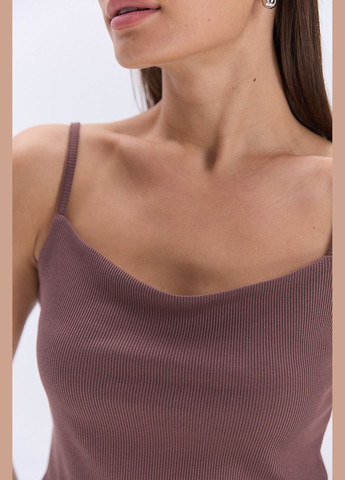 Короткий топ з трикотажу в рубчик Arjen (329405398)