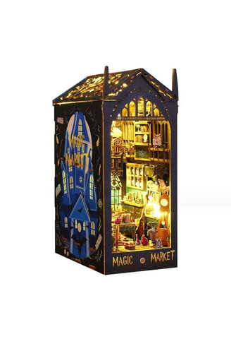 Бук Нук Magic Market Book Nook 3D пазл деревянная головоломка книжный уголок JTSL-09 No Brand (362452886)