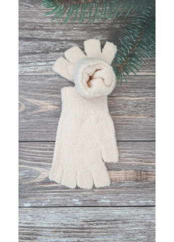 Мягкие женские одинарные перчатки тедди No Brand (358497061)