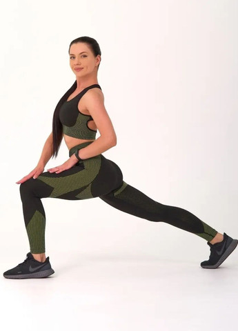 Спортивний костюм трійка: топ, рашгард та лосини 3 в 1 (70059) FitFiesta (329193868)