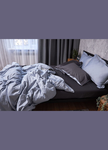 Комплект постельного белья Satin Premium полуторный 143х210 наволочки 2х70х70 (MS-820002875) Moon&Star Skyline Gray (288043868)