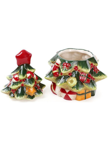 Банка для новогодних сладостей "Праздничная елка" 23.8х21.8х30.3см Bona (339779035)