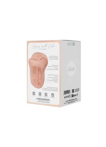 Мастурбатор-вагіна + попка Lola Super Realistic Masturbator L Flesh, два канали, реалістик Alive (383091204)