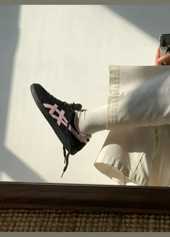 Чорні всесезонні кросівки onitsuka tiger black pink - 1183c254-001 No Brand