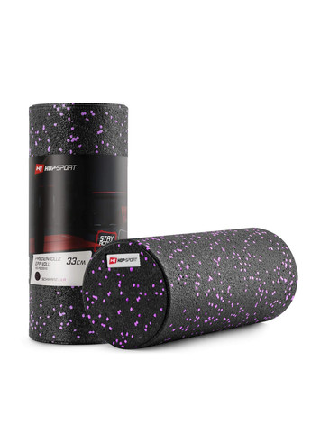 Роллер масажер (валик, ролик) гладкий заповнений HS-P033SYG EPP 33см чорно Hop-Sport (361952989)