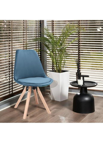 Стул Saida в скандинавском стиле с деревянными ножками аквамарин Jumi (361952952)