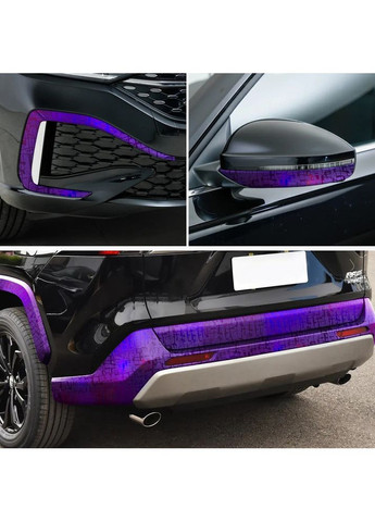 Вінілова глянцева плівка для авто ширина 30 см довжина 150 см Фіолетова No Brand (364489563)