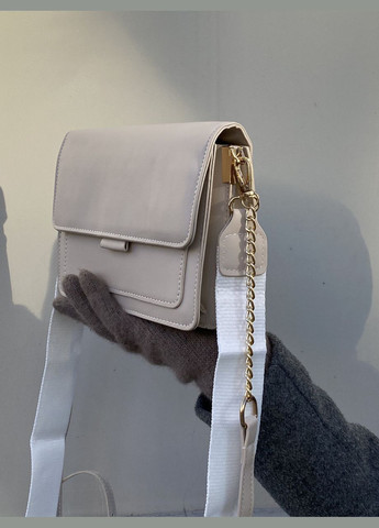 Женская классическая сумка кросс-боди бежевая No Brand (290704951)