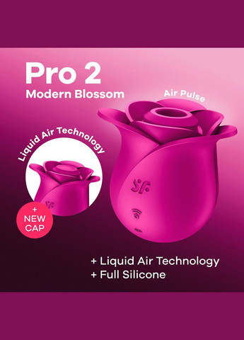 Вакуумний кліторальний стимулятор Pro 2 Modern Blossom, технологія Liquid Air Satisfyer (369780144)
