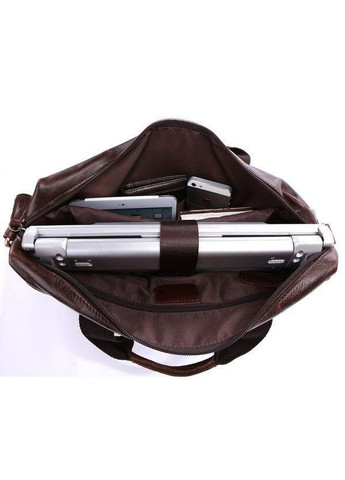 Шкіряний портфель чоловічий для ноутбука і документів коричневий розмір 38х28х8 см 14114 Vintage (362417856)