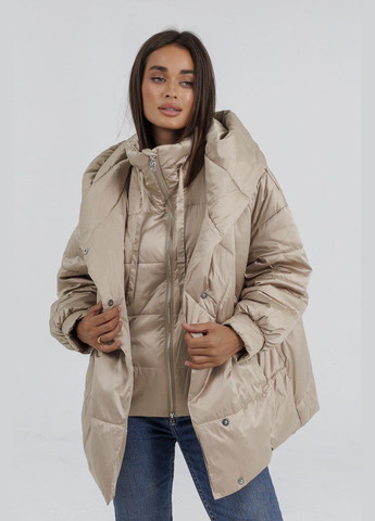 Айворі зимня зимова куртка-пуховик Lora