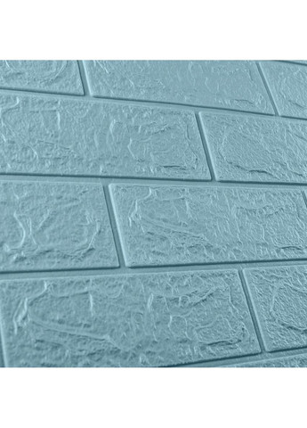 Декоративная 3D панель самоклеющаяся под кирпич Бирюза 700х770х3мм (002-3) 3D Loft (301417382)