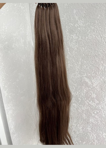 Накладний хвіст коричневий прямий No6 на гумці шиньйон термосхідний рівний No Brand 1113 (328450761)