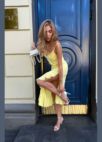 Жовтий сукня Garna однотонна