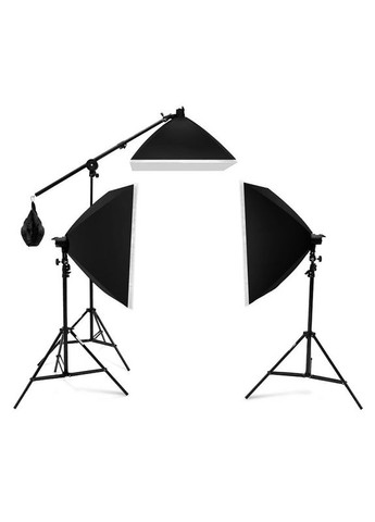 Набор постоянного студийного света с 3 осветителями и 3 штативами для фото- и видеосъемки A006 Black Tianrui (355795972)