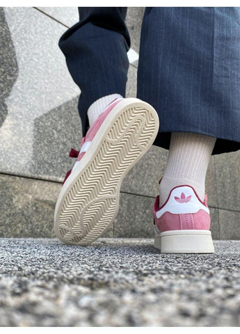 КРОСІВКИ ЖІНОЧІ ADIDAS CAMPUS 00S PINK WHITE АДІДАС КАМПУС No Brand рожеві демісезони (367171031)