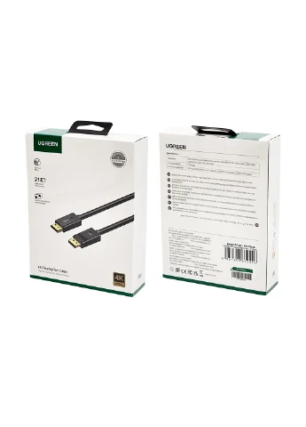 Кабель DP Male to Male Cable 1m (Black) Ugreen DP102 (380296348)