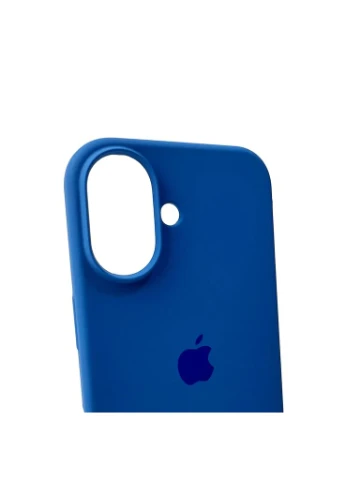 Чохол для смартфона Apple iPhone 16 силіконовий Royal Blue мікрофібра 3,5 мм No Brand (403016851)