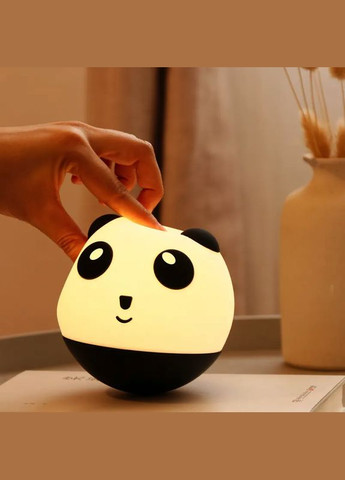 Аккумуляторный ночник-игрушка TT02 "Силиконовая Панда" (RGB-7 цветов + пульт ДУ) VHG (334305096)