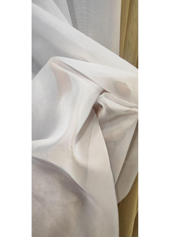 Тюль шифон вуаль молоко з обтяжувачем 600х250 No Brand (353828975)