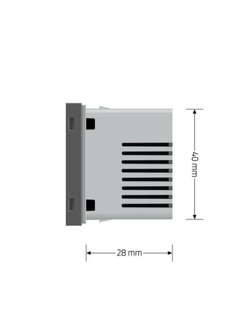 Терморегулятор (термостат) сенсорний програмований для водяної теплої підлоги, сірий, модуль без рамки (VL-FCQ1-2IP) Livolo (371777492)
