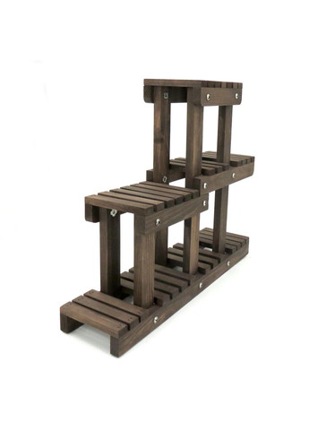 Підставка для квітів з дерева Алора мокко (ЦВП-005710) No Brand (328227985)