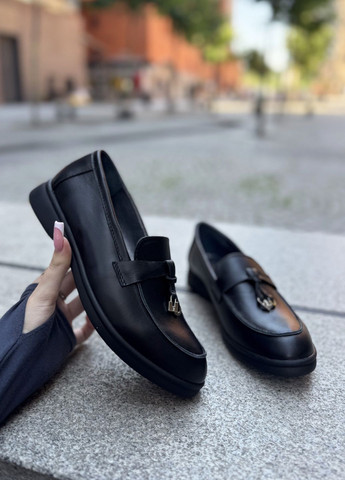 Vasha para Лоферы женские черные кожаные лоферы черный з натуральная кожа, украина — демисезон (350880157)