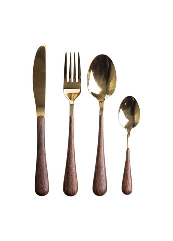 Набор столовых приборов 24 предмета на 6 персон, золото Yiwu (325686395)