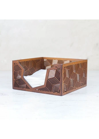 Деревянная салфетница Cube орех VANZA (324440268)