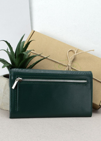 Подарочный женский набор №92: кошелек Leona + обложка на паспорт + ключница (зеленый питон) HandyCover (283323775)