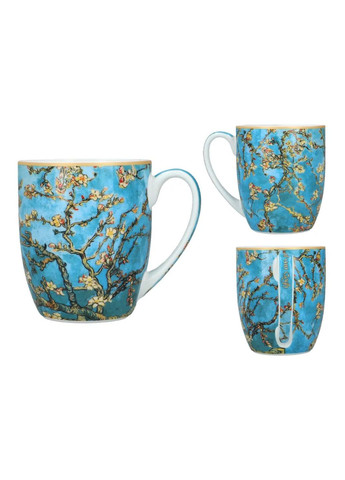 Чашка порцелянова Camio Ван Гог, Квітучі гілки мигдалю 400мл (830-0552) Carmani (366336560)