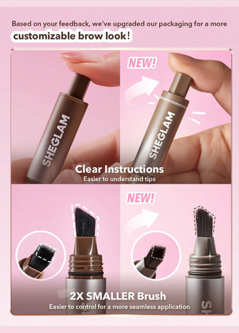 Помадка подводка для бровей, Маркер для моделирования бровей со щеточкой Sheglam (312483506)