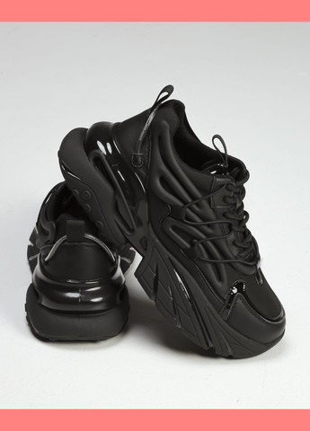 Черные всесезонные кроссовки весенние черные кожа текстиль Lonza