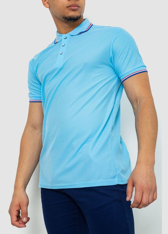 Блакитна поло чоловіче однотонне,, 243ra25 Ager