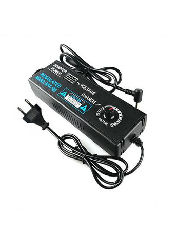 Блок питания регулируемый с дисплеем 3-24В 5А, 5.5x2.5 мм с переходниками 8 шт. Черный (код: 3-24B5A) Power (325449361)