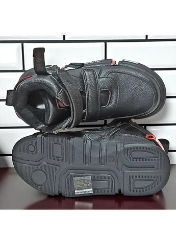 Демісезонні ортопедичні черевики для хлопчика, осінні хайтопи на липучках, утеплені демі черевики на флісі Клібі Clibee (365697441)