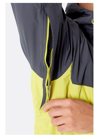 Куртка Downpour Eco Jacket Серый-Желтый Rab (278273260)