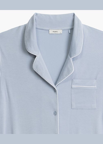 Блакитна всесезон піжама жіноча сорочка + шорти Atlantic