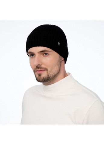 Шапка по голові чоловіча віскоза чорна LESTER 965-073 LuckyLOOK 965-073M (322783035)