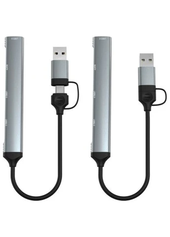 Концентратор 5-в-1 USB Type-C/Type-A к 1xUSB3.0, 2xUSB 2.0, кард-ридер SD/MicroSD (DM-UH-514) Dynamode (397089557)