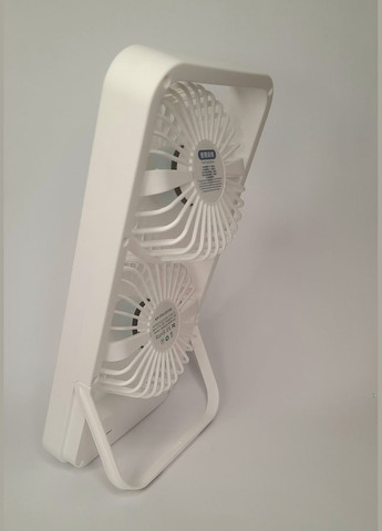 Вентилятор настільний портативний акумулятор та від USB з 2 швидкостями RTY-12 білий No Brand (322317412)