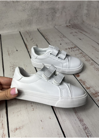 Білі всесезонні кросівки кеди дитячі білий (158) Apawwa